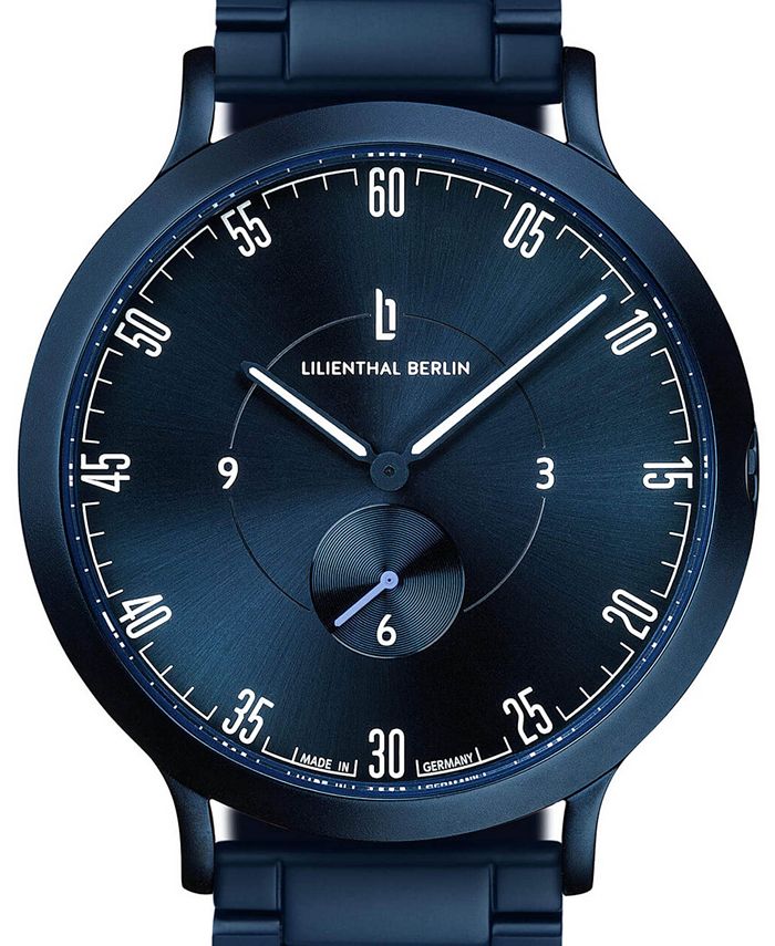 Lilienthal Berlin Men's Lilienthal 1 1 All Blue Blue Stainless Steel