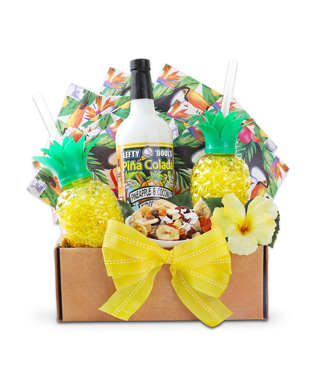 Alder Creek Gift Baskets It's Sunny Somewhere Pina Colada Gift In No Color