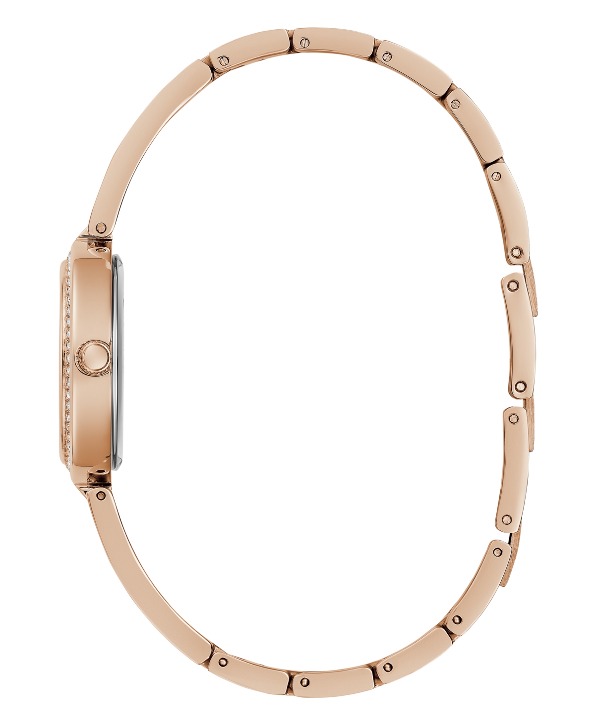 Shop Guess Women's Analog Rose Gold-tone Stainless Steel Watch 27mm
