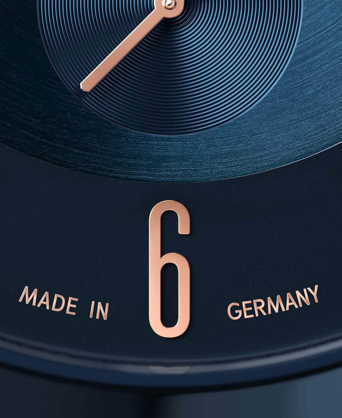 LILIENTHAL BERLIN MEN'S THE CLASSIC BLUE ROSE GOLD BROWN LEATHER WATCH 42MM 