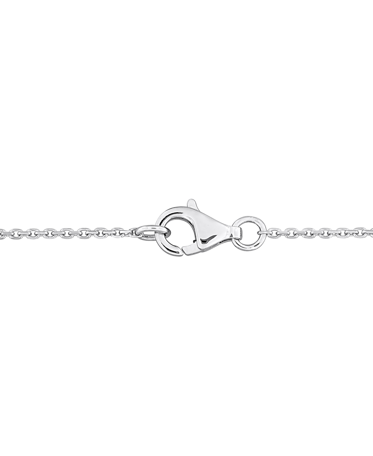 Black & White Diamond Halo Pear-Shaped Pendant Necklace (1-1/10 ct. t.w.) in 14k- White Gold