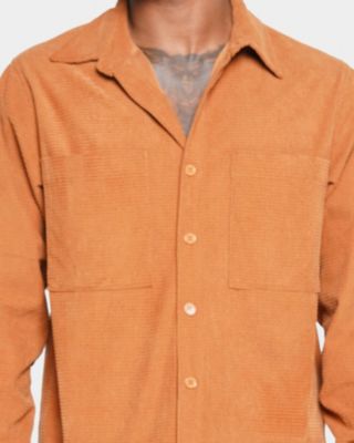 Mens Nikolay Corduroy Button-Up Shirt