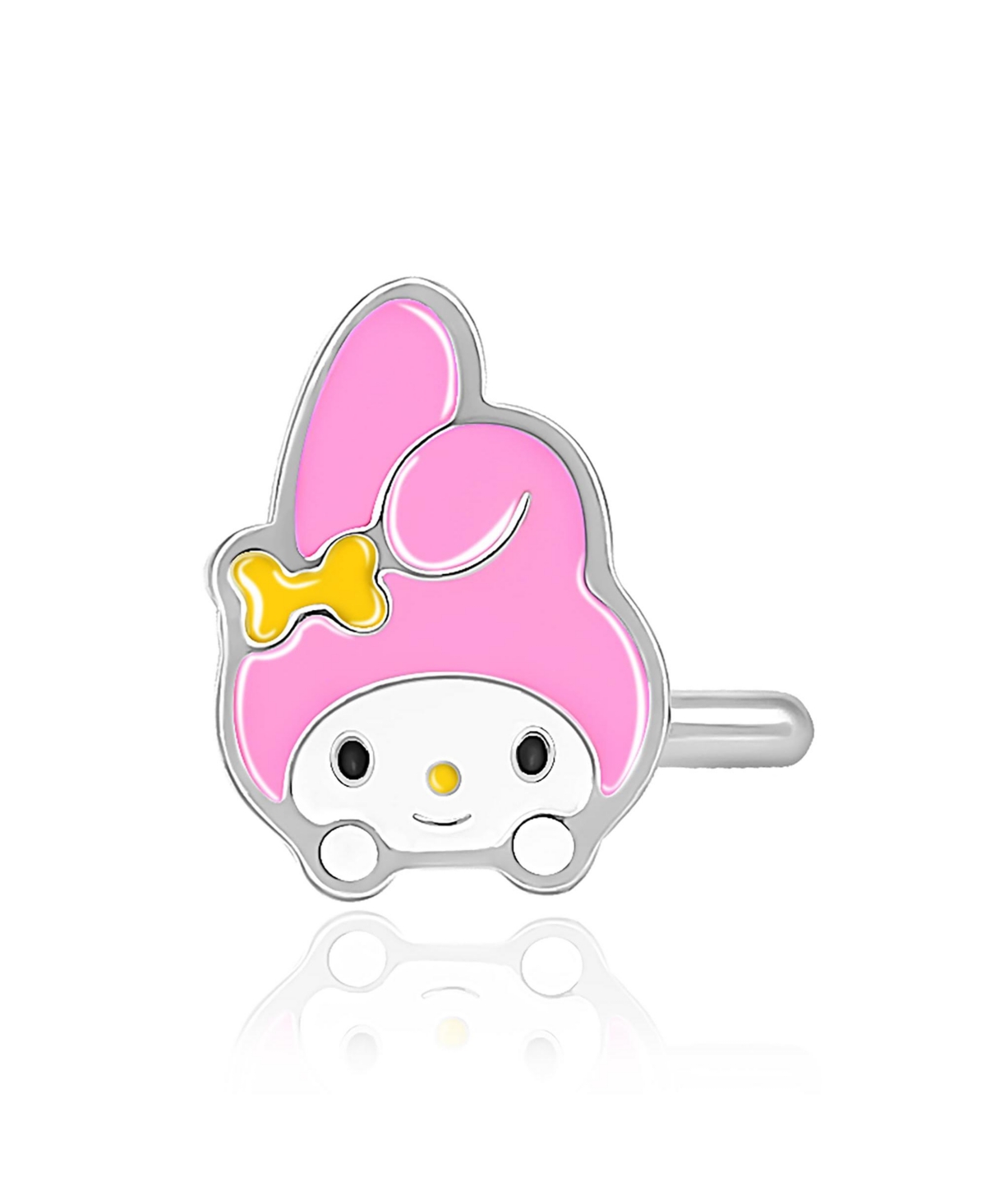 Sanrio Hello Kitty Stainless Steel (316L) Nose Stud - My Melody, Authentic Officially Licensed - Light pink