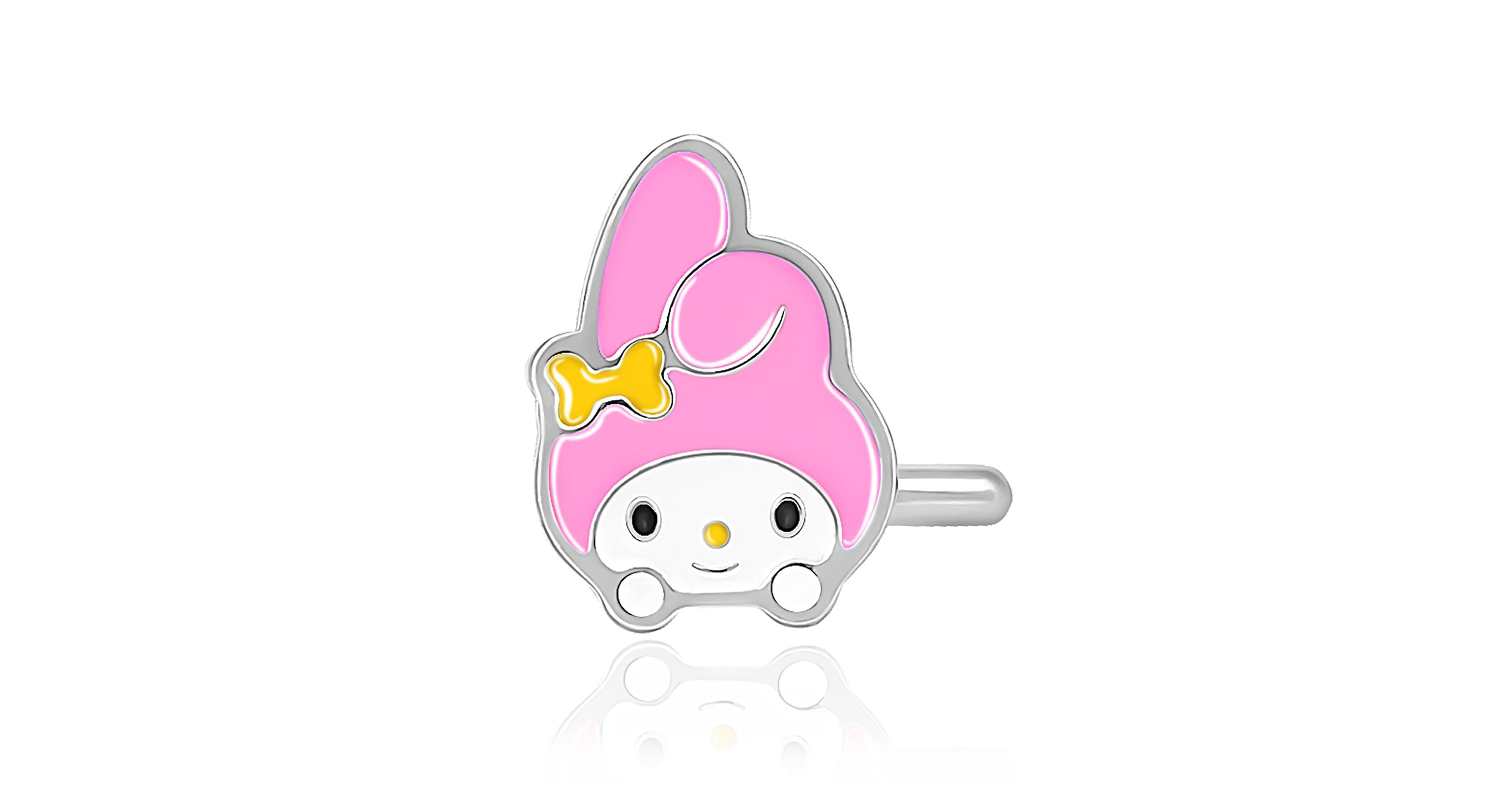 Sanrio Hello Kitty Stainless Steel (316L) Nose Stud - My Melody, Authentic Officially Licensed