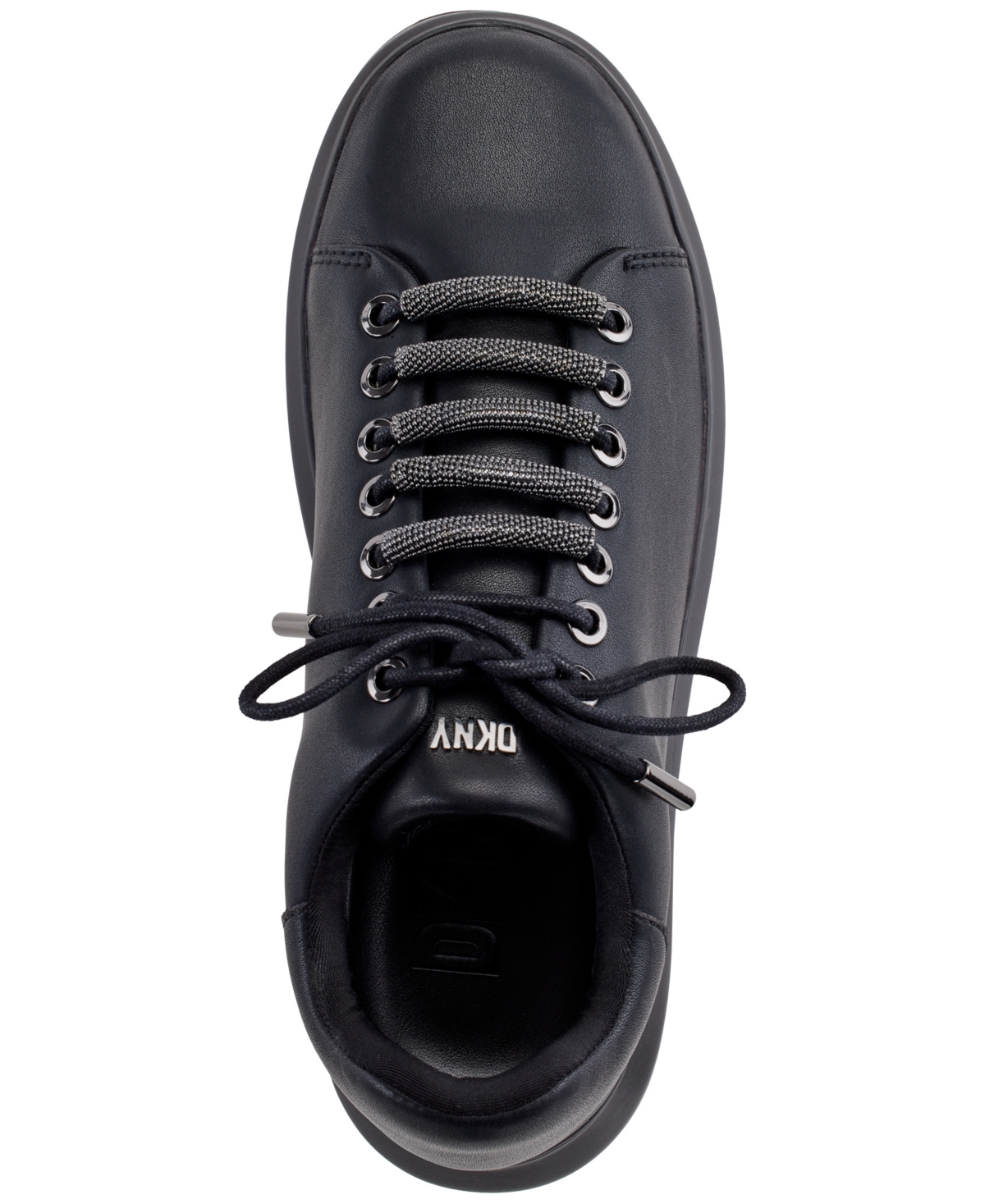 Dkny Jewel Lace-up Low-top Sneakers In Black