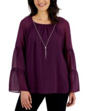 Macys purple tops outlet