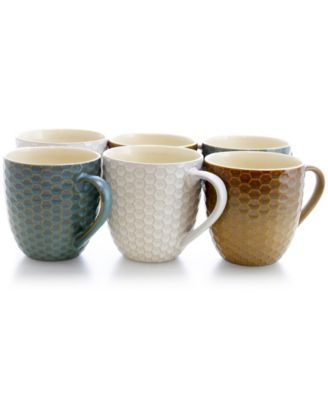 Honeysuckle Mugs, Set of 6