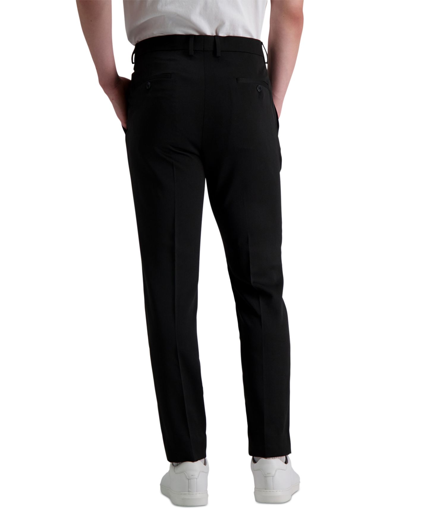 Мужские брюки Kenneth Cole Reaction Slim-Fit Stretch Dress Pants, цвет: Чёрный — фото 3