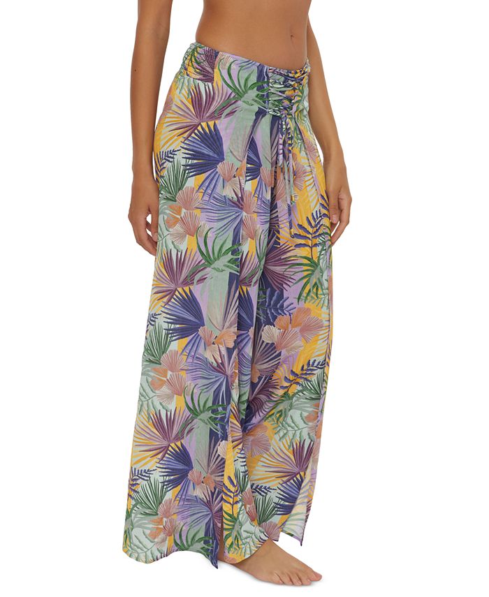Becca Women's Under The Sea Wrap Swim CoverUp Pants Macy's
