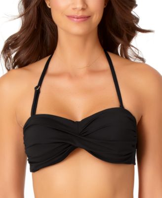 Solid Twist-Front Bikini Top
