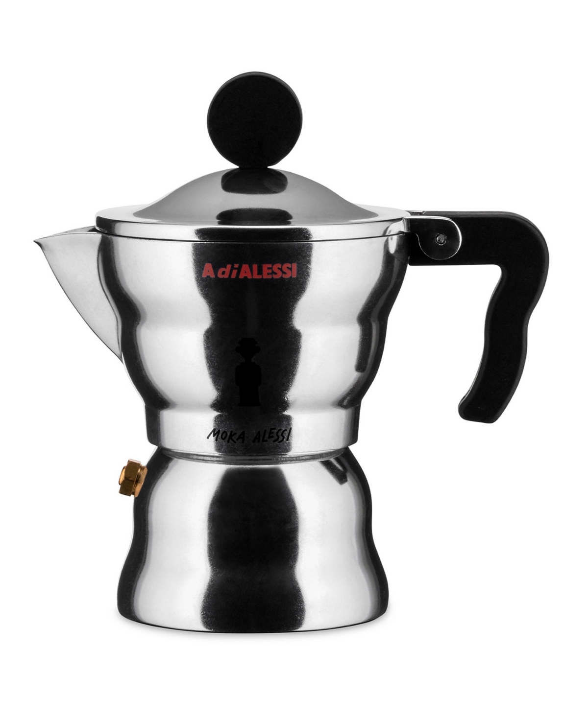 Alessi 1 Cup Stovetop Coffeemaker By Alessandro Mendini In Silver