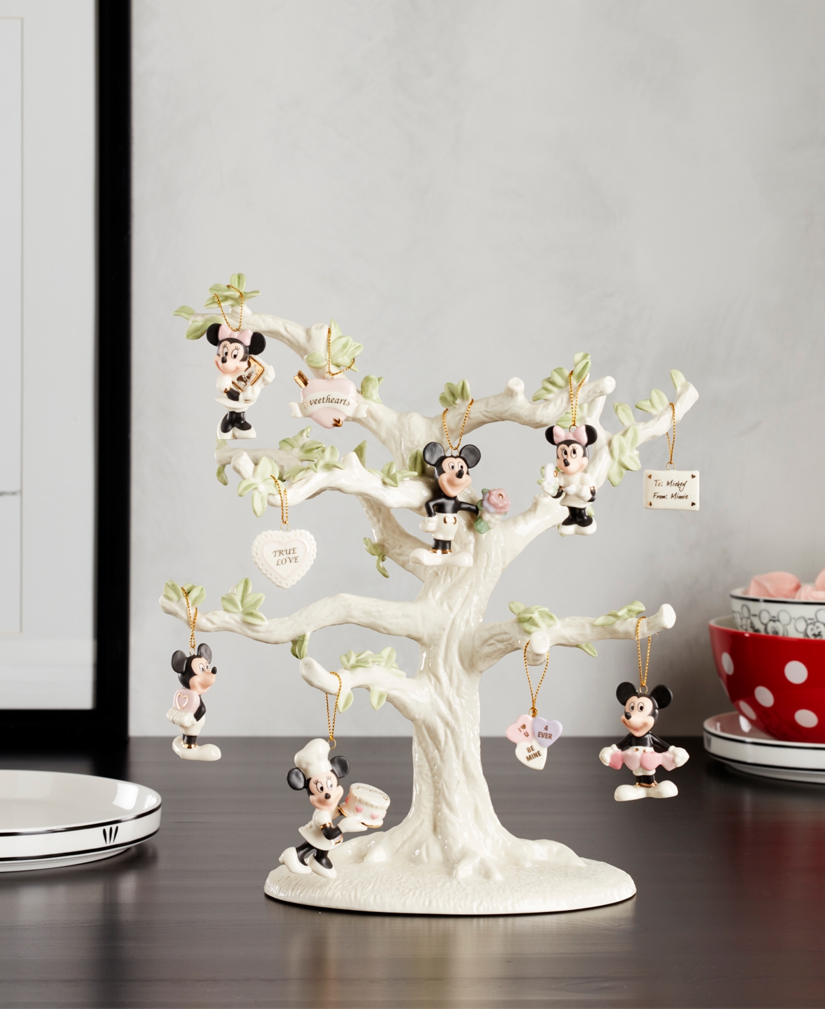 Lenox Disney Romantic Moments 10-piece Mini Ornament Set In Multi