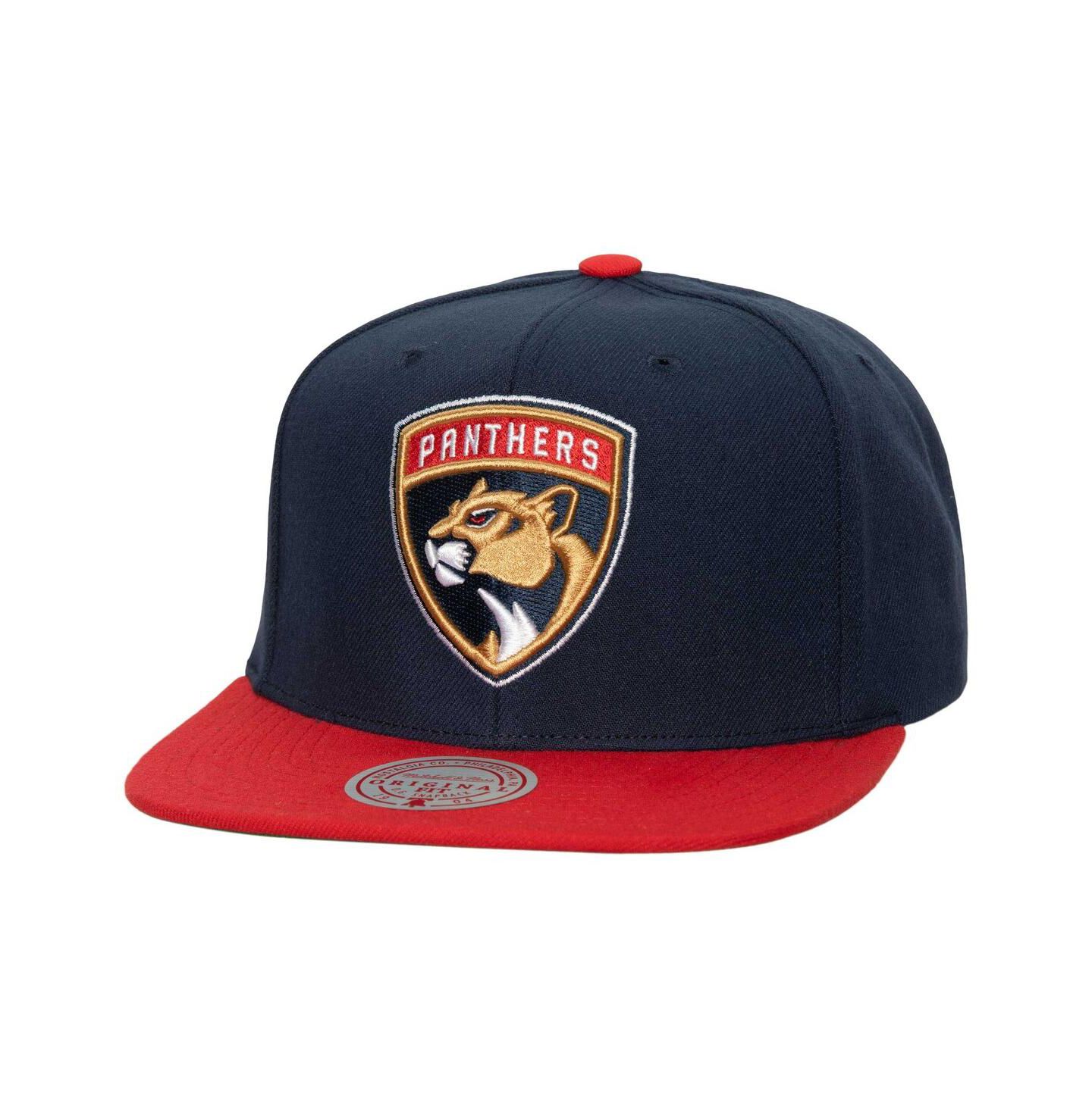 Мужская кепка Mitchell & Ness Navy Florida Panthers Core Team Ground 2.0 Snapback Hat — фото 1