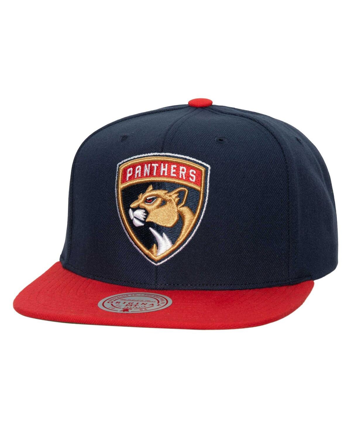Mitchell & Ness Men's  Navy Florida Panthers Core Team Ground 2.0 Snapback Hat In Navy