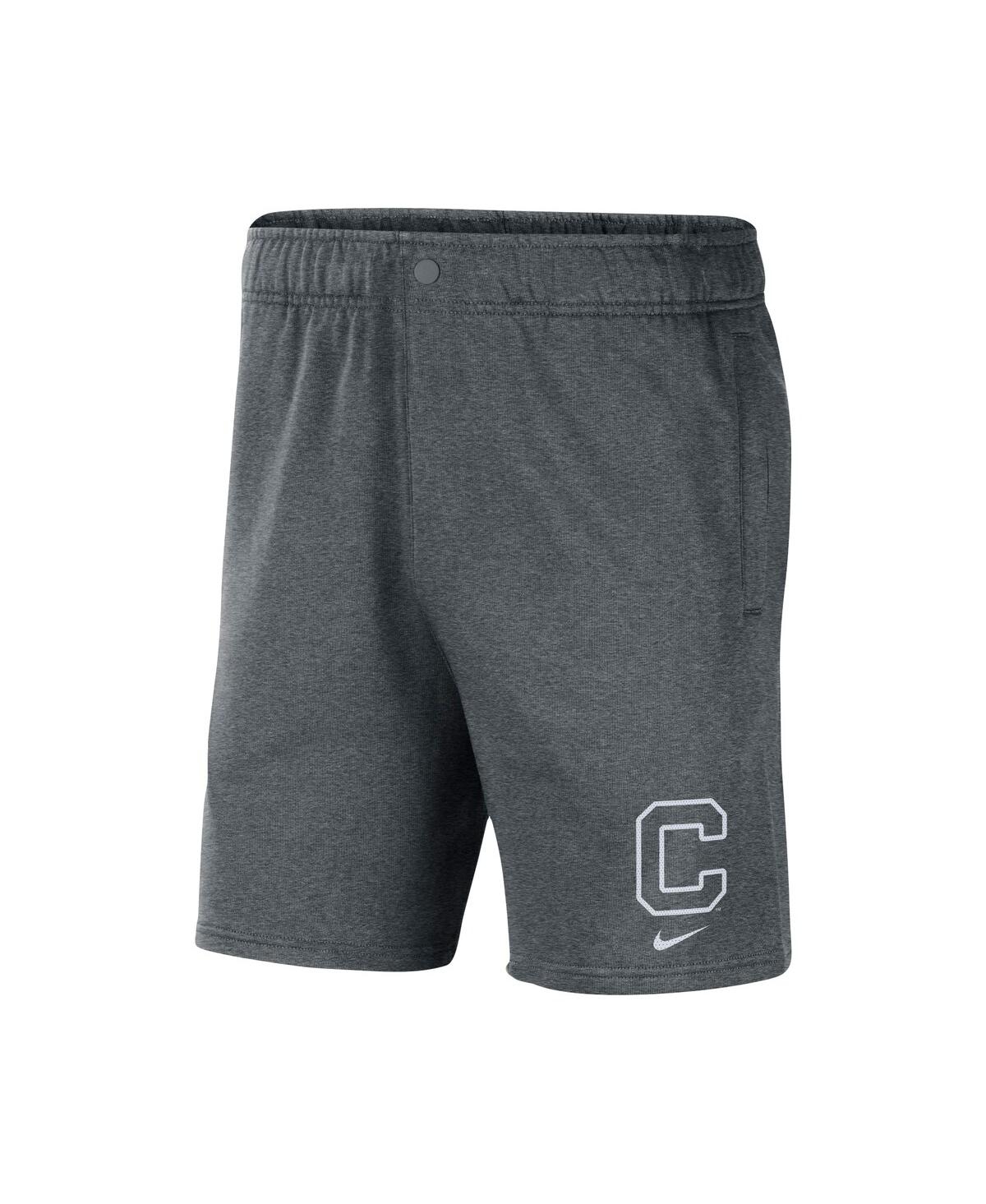 Shop Nike Men's  Gray Clemson Tigers Fleece Shorts