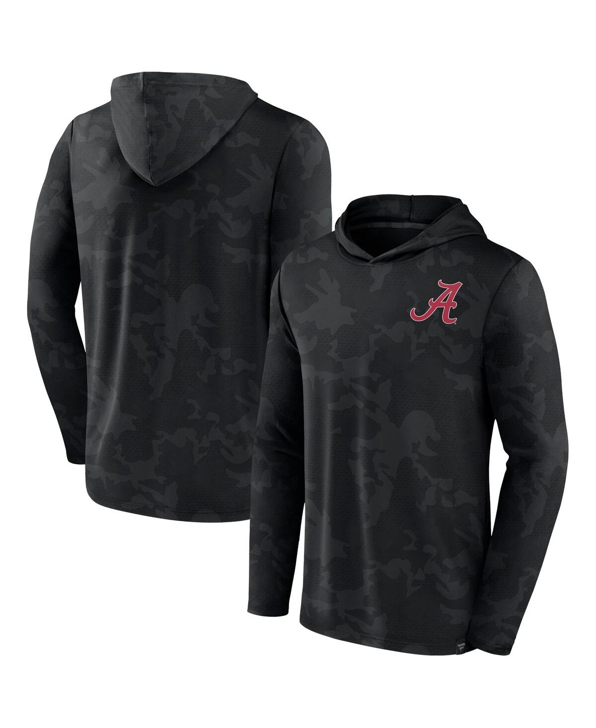 Fanatics Men's  Black Alabama Crimson Tide Camo Hoodie Long Sleeve T-shirt