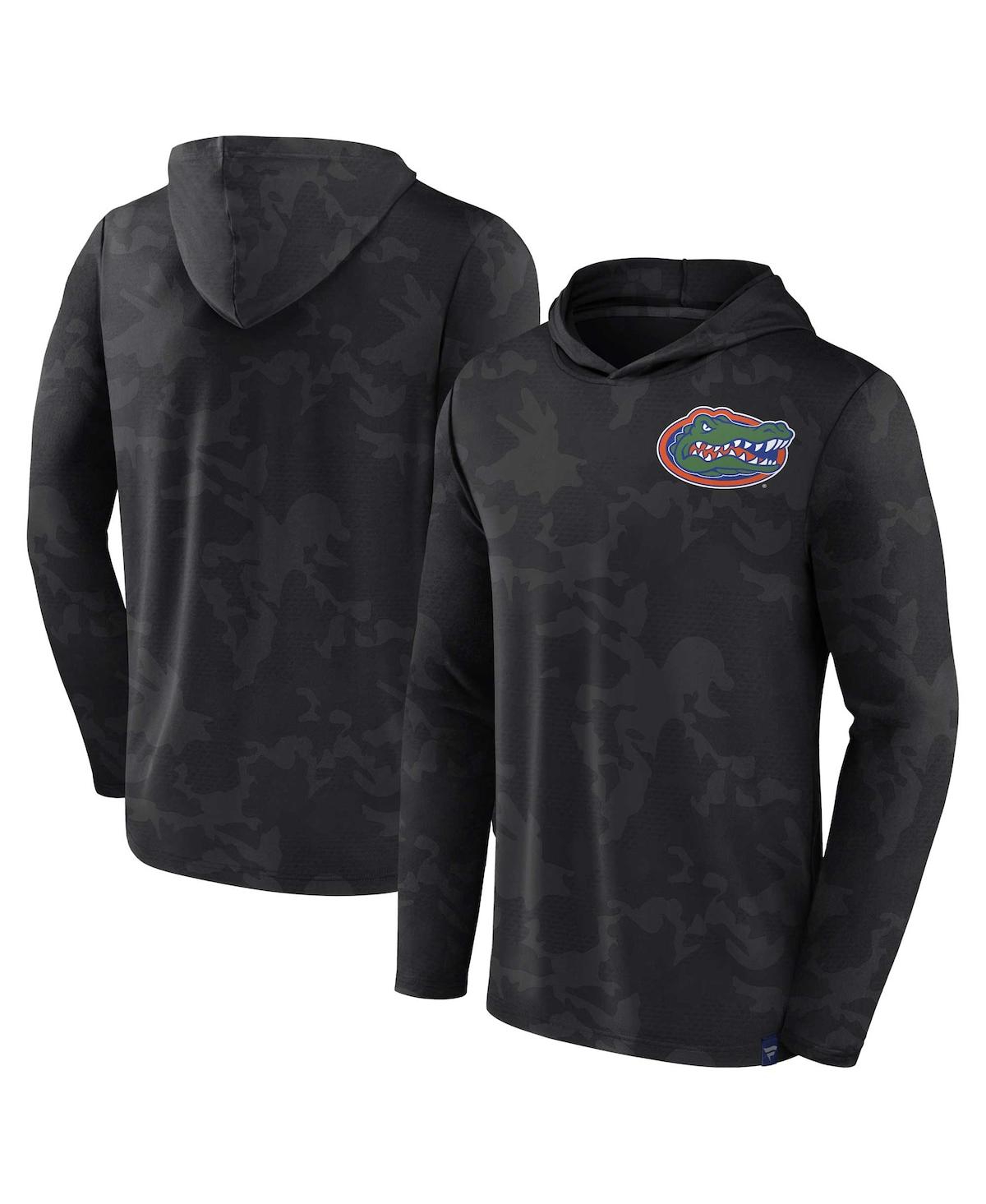 Shop Fanatics Men's  Black Florida Gators Camo Hoodie Long Sleeve T-shirt