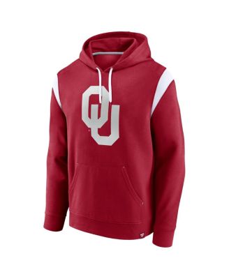 Men's Crimson Oklahoma Sooners Gym Rat Pullover Hoodie