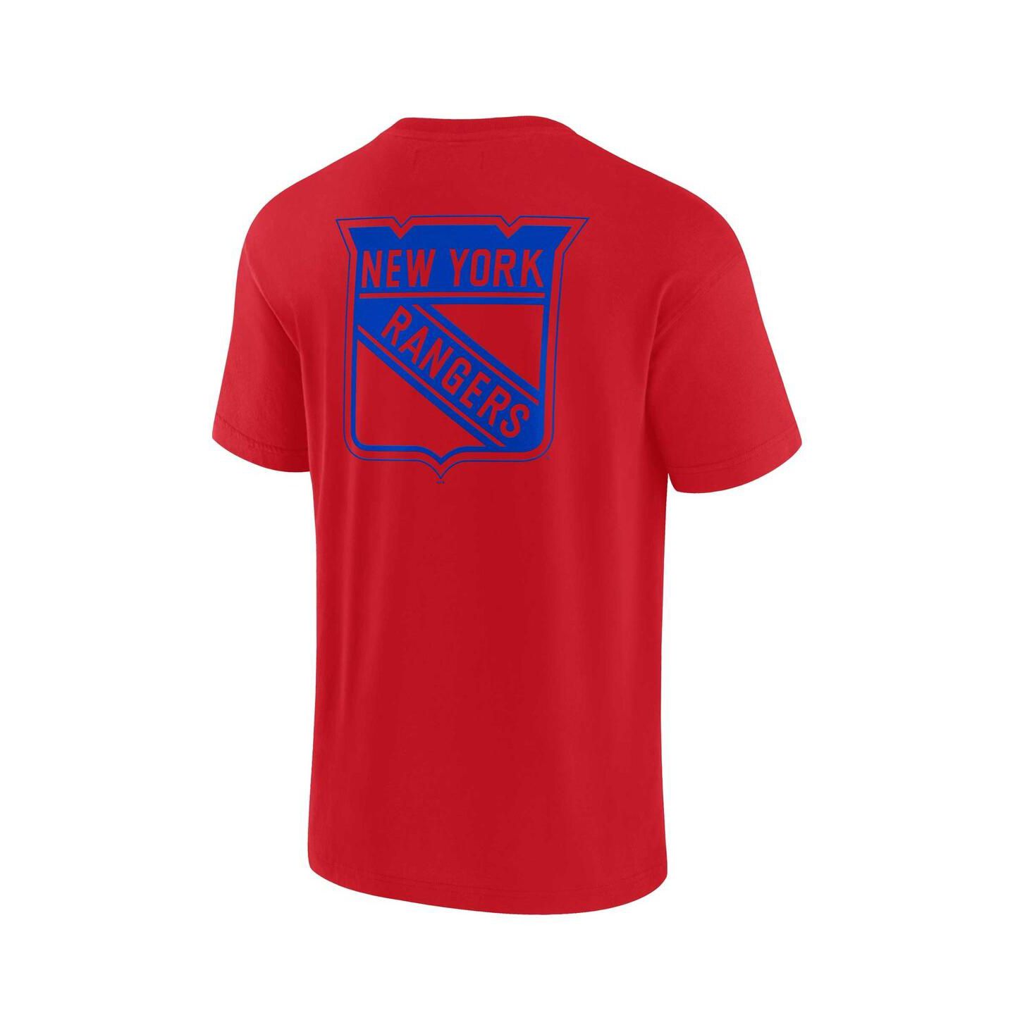 Футболка Fanatics Signature Red New York Rangers Super Soft Short Sleeve — фото 3