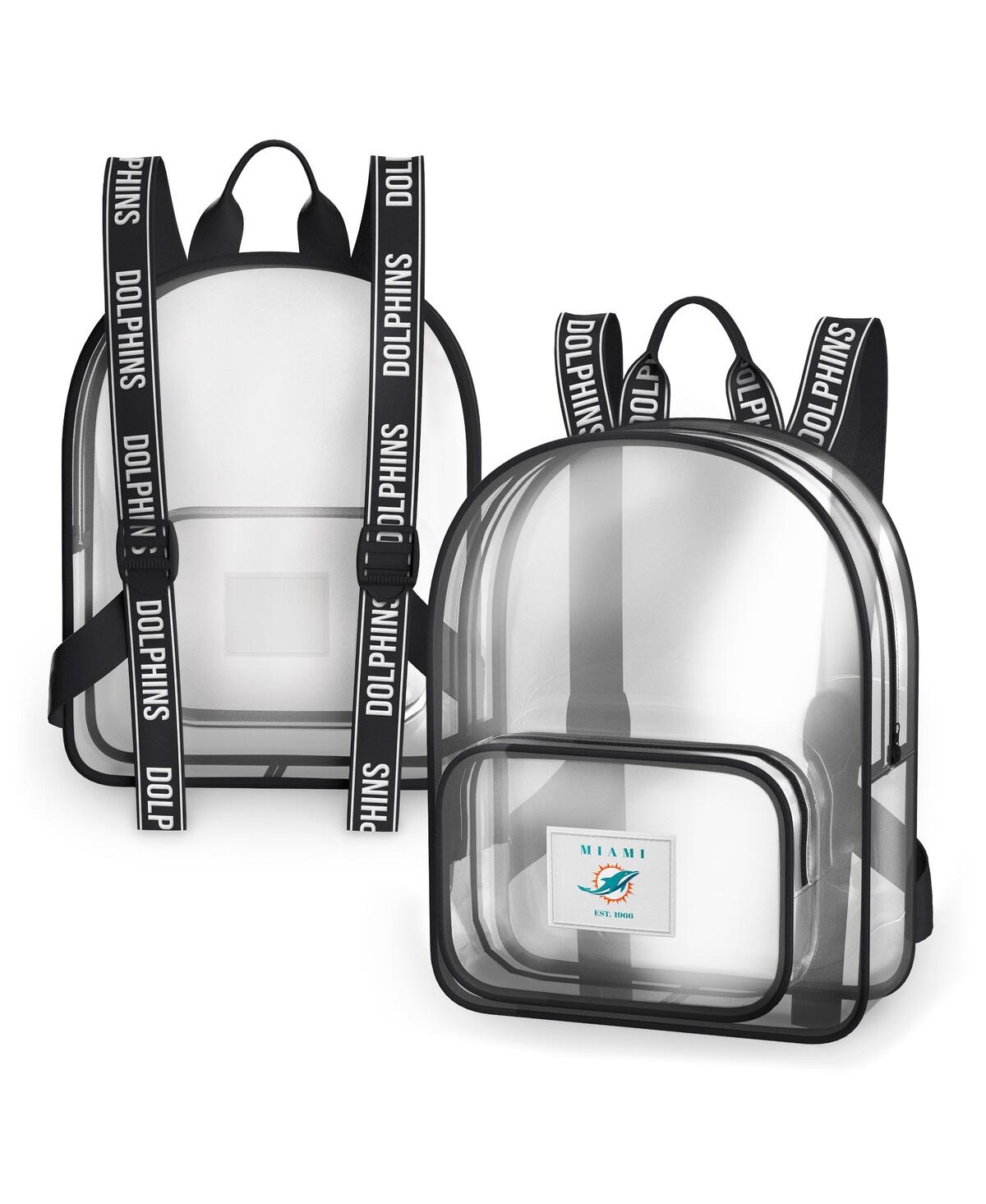 WEAR BY ERIN ANDREWS MEN'S AND WOMEN'S WEAR BY ERIN ANDREWS MIAMI DOLPHINS CLEAR STADIUM BACKPACK
