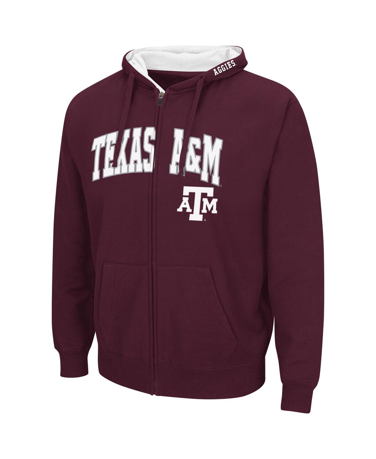Colosseum Men's Charcoal Texas A M Aggies Arch Logo 3.0 Pullover Hoodie In Charcoal