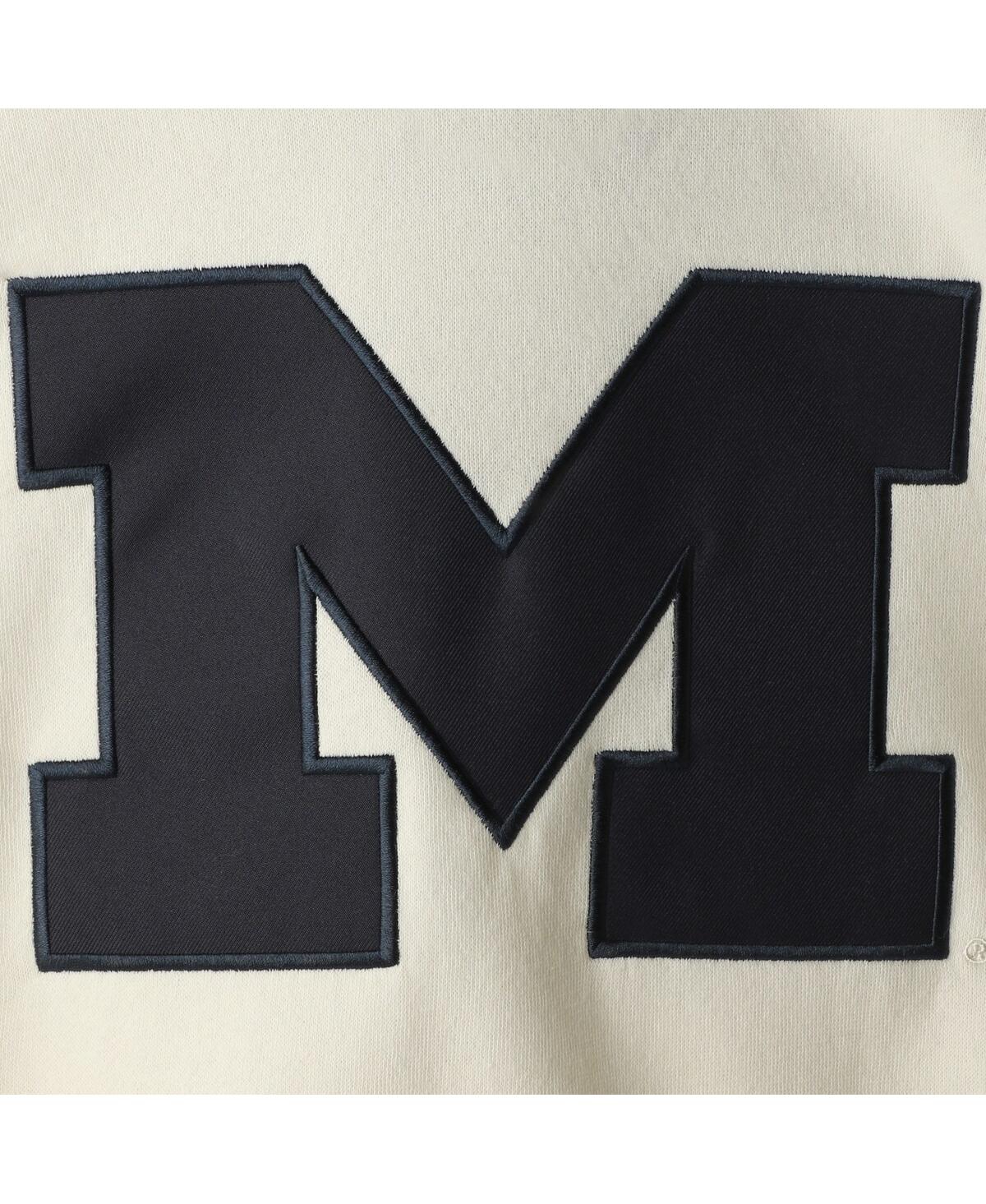 Colosseum Men's  Cream Michigan Wolverines 2.0 Lace-up Pullover Hoodie In Cream