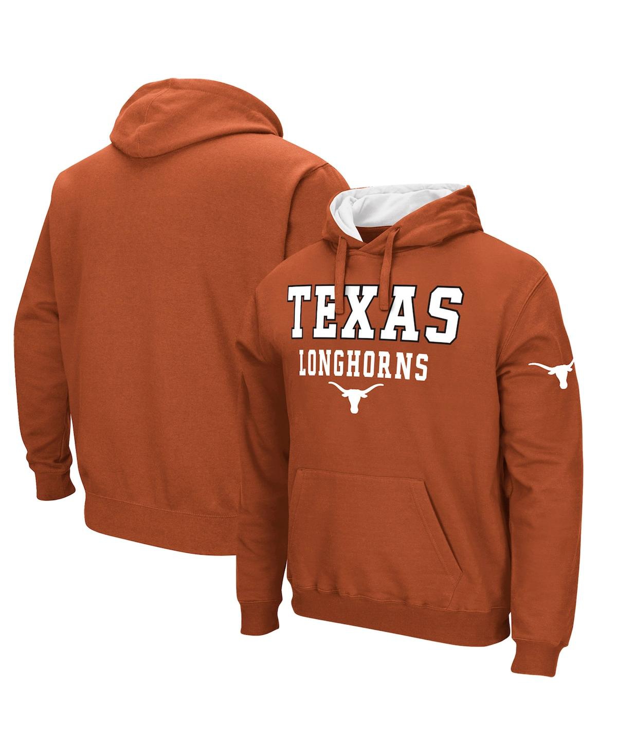 Colosseum Men's  Burnt Orange Texas Longhorns Sunrise Pullover Hoodie