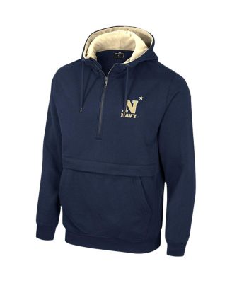 Men's Navy Navy Midshipmen Half-Zip Hoodie