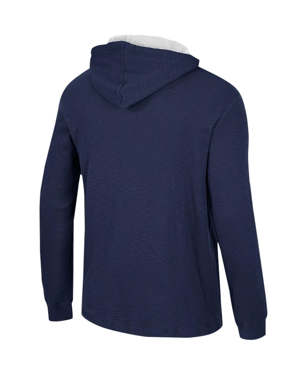 Shop Colosseum Men's  Navy Penn State Nittany Lions Affirmative Thermal Hoodie Long Sleeve T-shirt