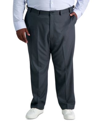 Men's Big & Tall Cool 18&reg; PRO Classic-Fit Expandable Waist Flat Front Stretch Dress Pants
