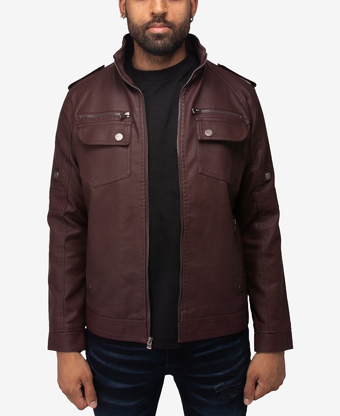 X ray leather jacket top