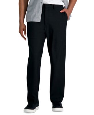 Men's Premium Comfort Stretch Classic-Fit Solid Flat Front Dress Pants