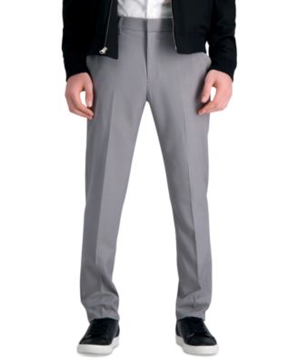 Men's Premium Comfort Slim-Fit Performance Stretch Flat-Front Dress Pants