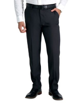 Men’s Premium Comfort Straight-Fit 4-Way Stretch Wrinkle-Free Flat-Front Dress Pants