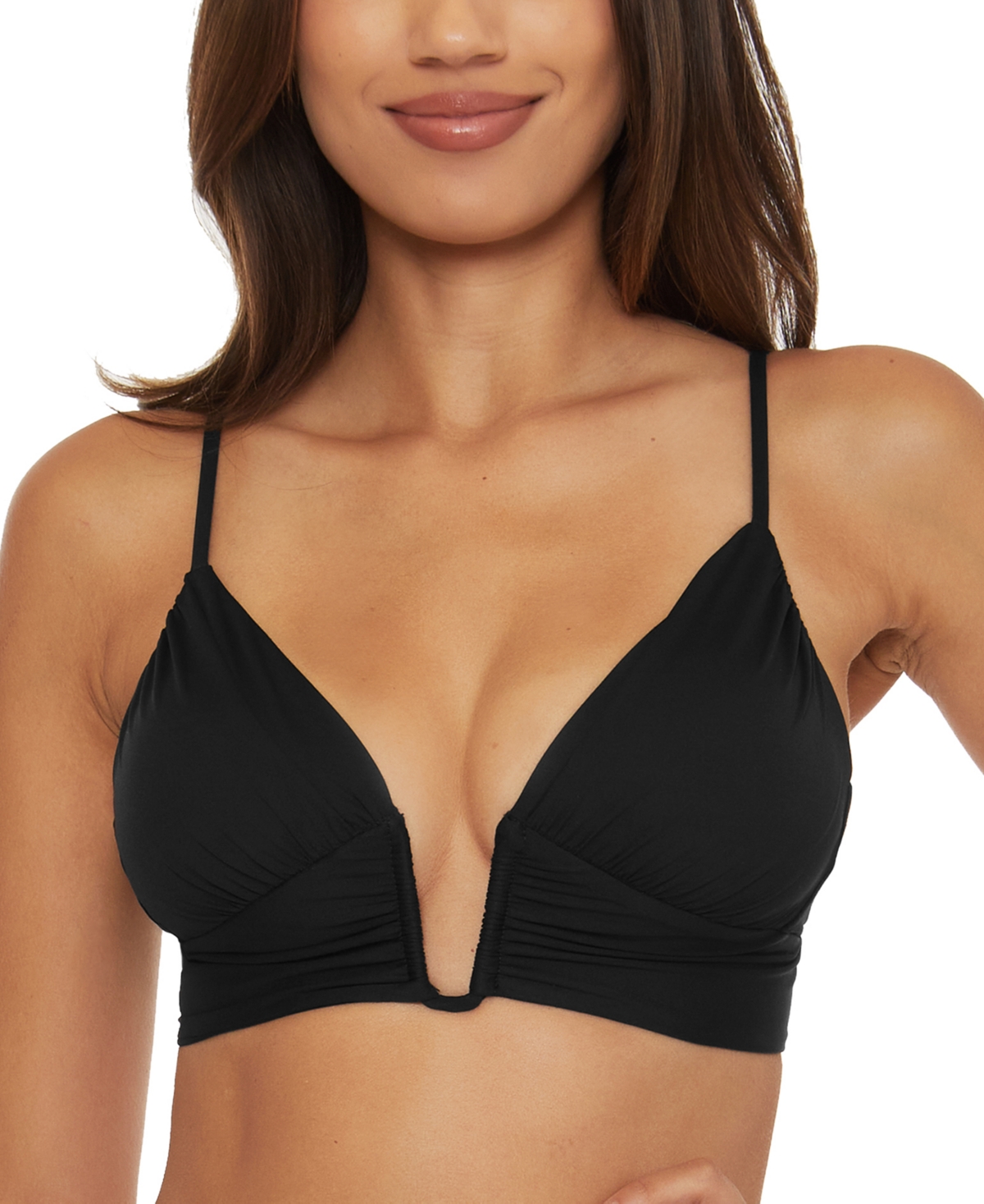 Shop Becca Women's Color Code U-wire Bikini Top In Black