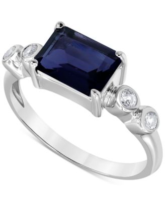 Macy's - Iolite (1-1/2 ct. t.w.) & White Zircon (1/6 ct. t.w.) in Sterling Silver