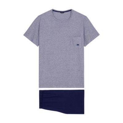 Men's Cotton Comfort Short Sleeve Short Pajamas Set