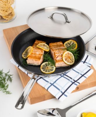 Professional 5-Ply Stainless Steel Covered Non-Stick 12" Fry Pan