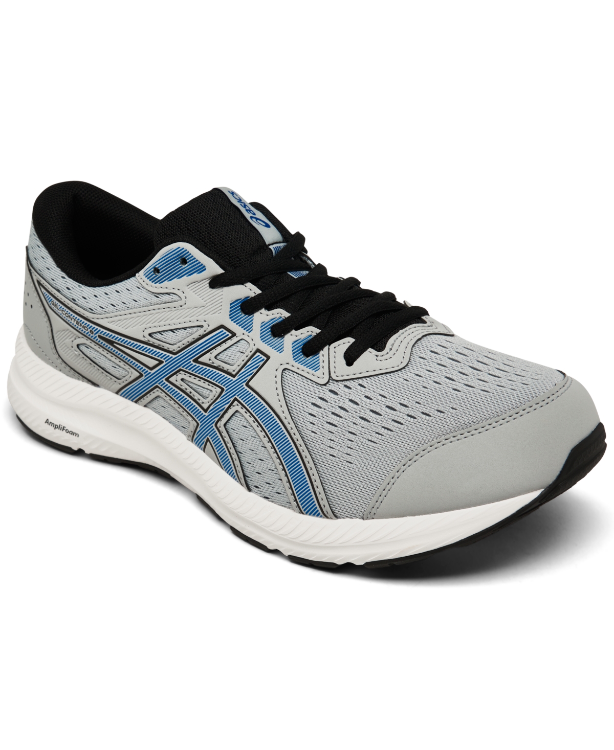 Asics Men's Gel-contend 8 Extra Wide Width Running Sneakers From Finish Line In Black,white