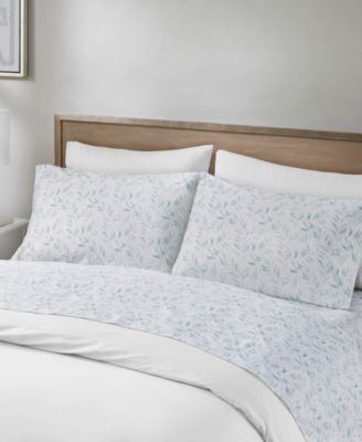 Printed Cotton Percale 4-Pc. Sheet Set, Full