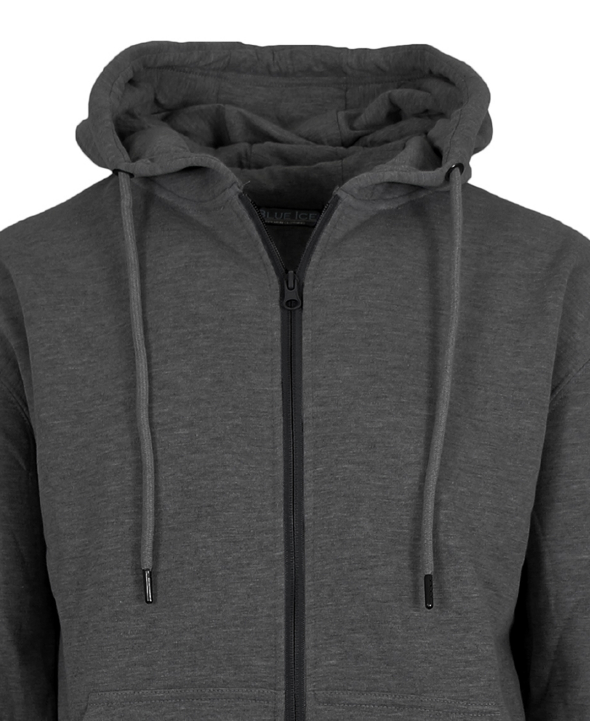 Blue Ice Men's Fleece-Lined Full-Zip Hoodie