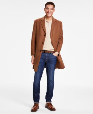 Men's Classic-Fit Solid Overcoats