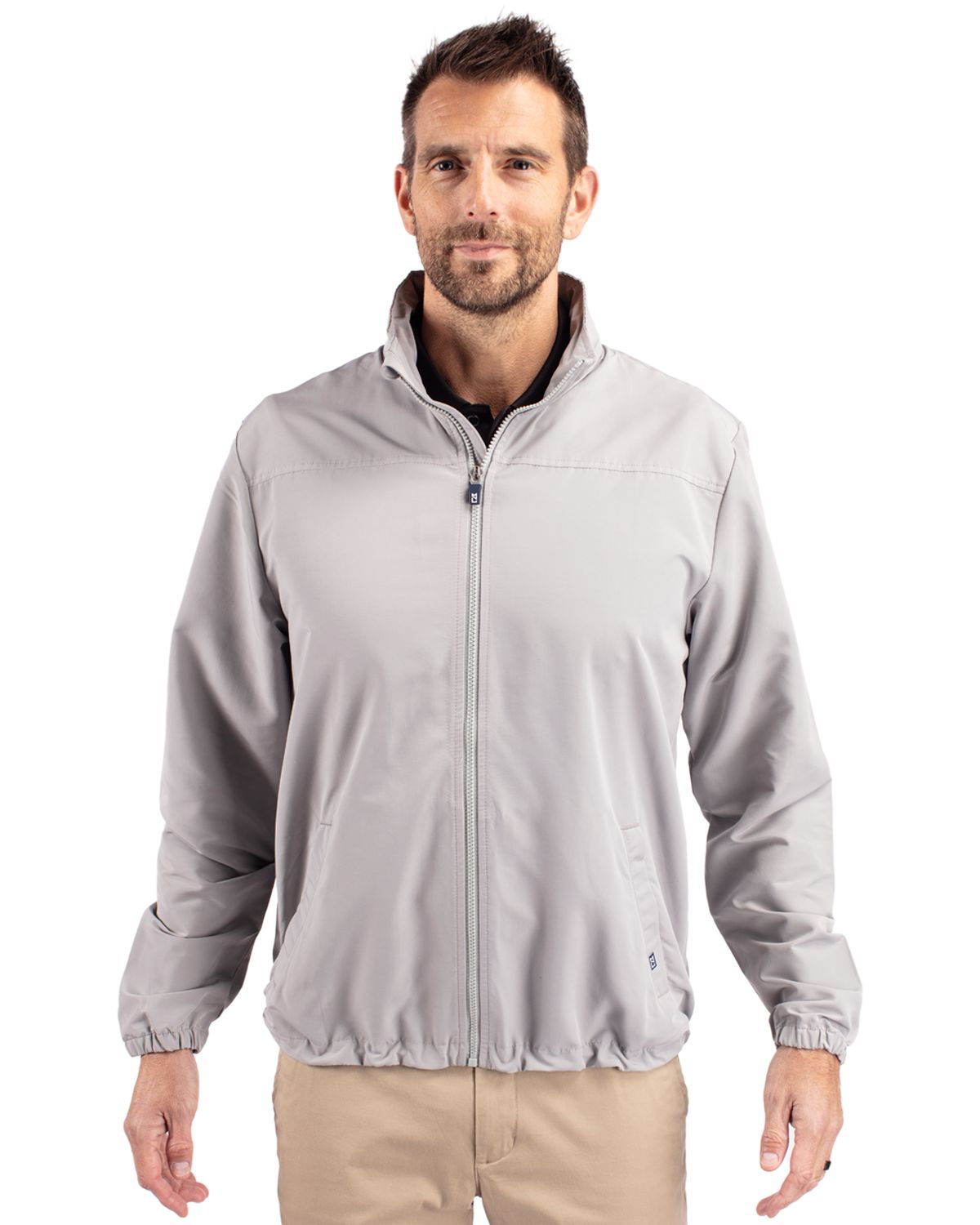 Cutter Buck Charter Eco Knit Recycled Mens Full-Zip Jacket - Tour blue