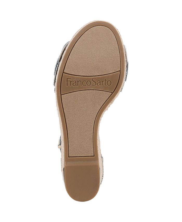 Franco Sarto Clemens Flower Espadrille Wedge Sandals Macy s