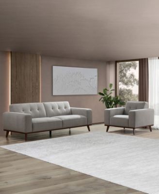 Vicenza 84" Mid-Century Upholstered Sofa