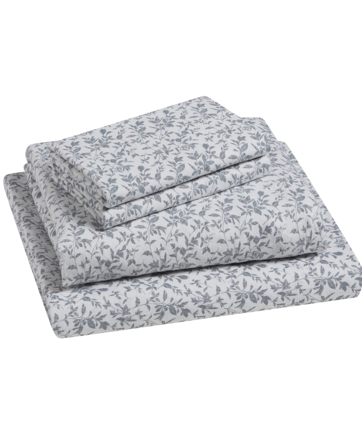 Shop Tahari Home Flora 100% Cotton Flannel 4-pc. Sheet Set, Queen In Gray