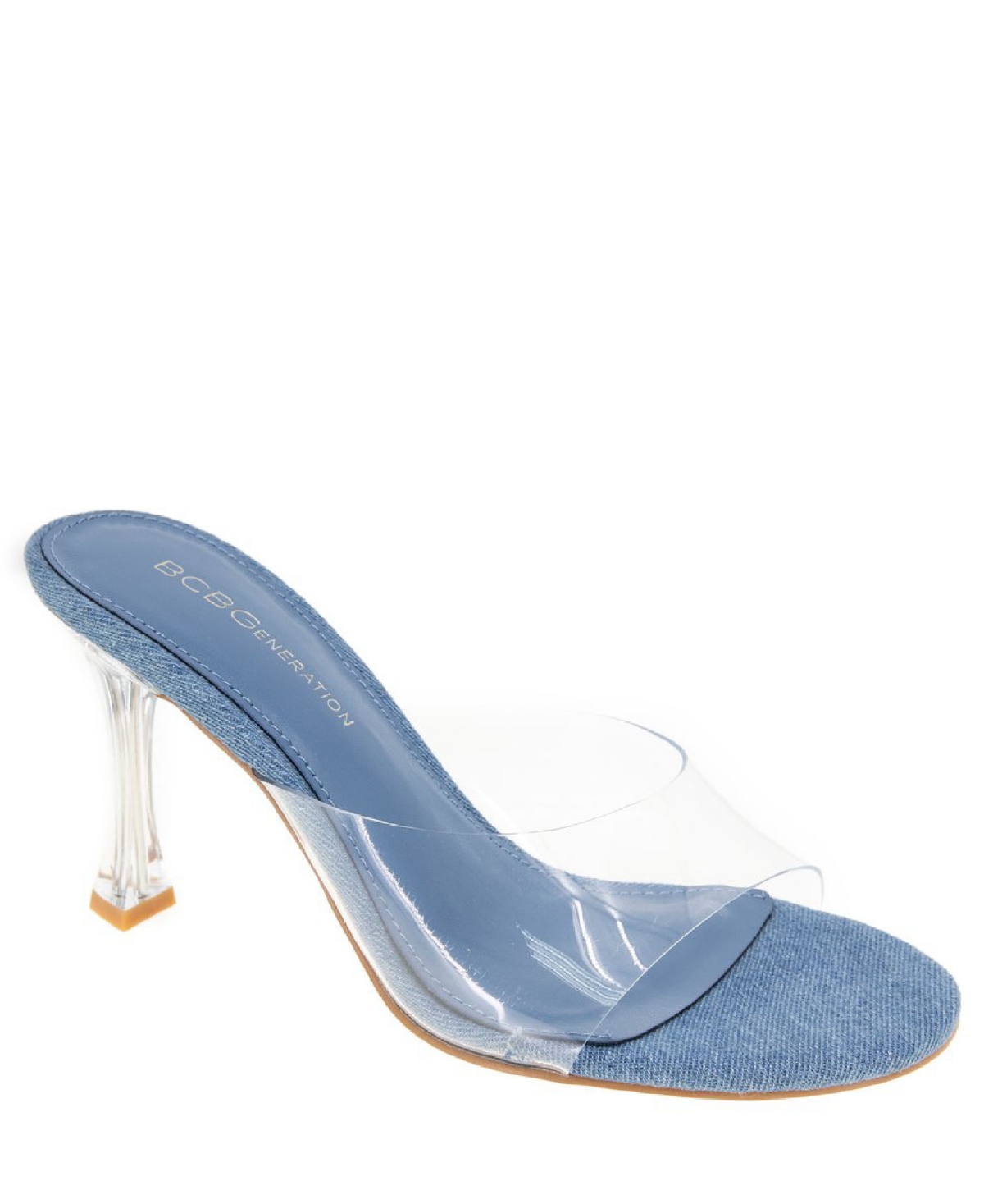 Shop Bcbgeneration Women's Martina Slide Sandal In Clear,denim