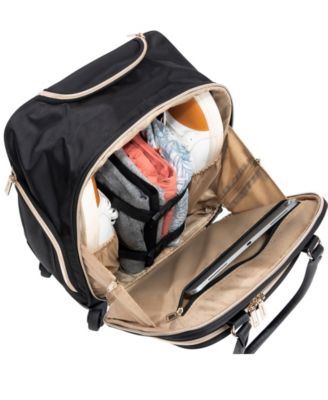 Chelsea Softside Chevron 2pc Carry-On Underseater Luggage + Matching 15" Laptop Backpack Set