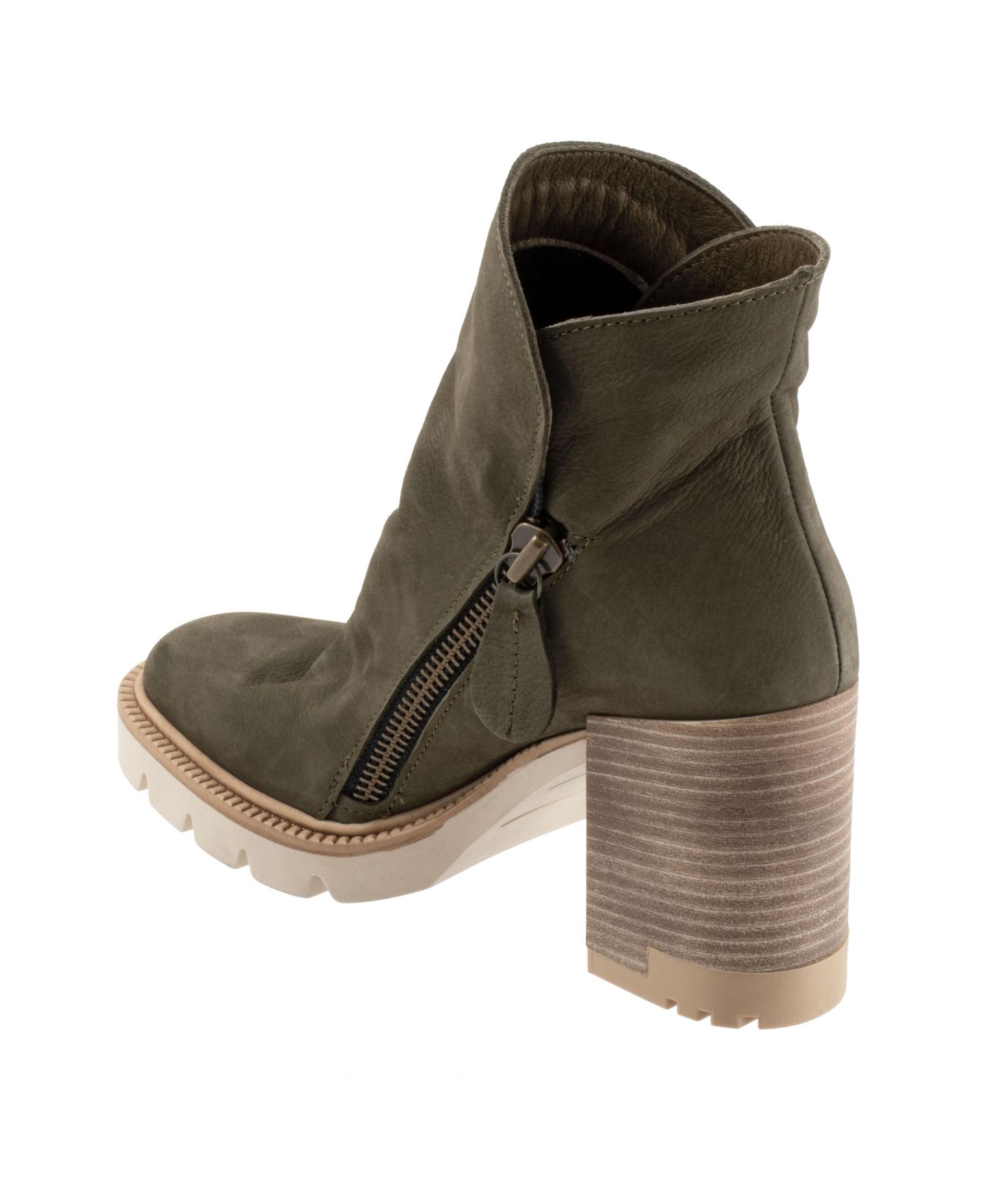 Женские ботинки Bueno Elliott Boot, цвет: Армейский зелёный нубуковый — фото 3