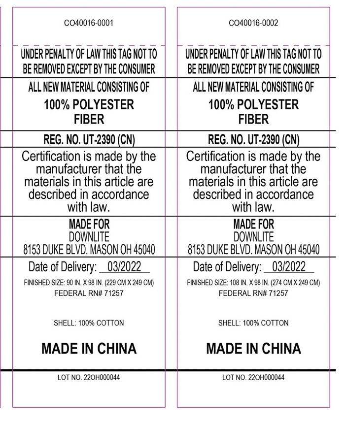 Eddie Bauer All Seasons 400 Thread Count Down Alternative Striped